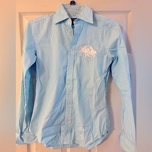 Ralph Lauren Sport, size 4, teal and white